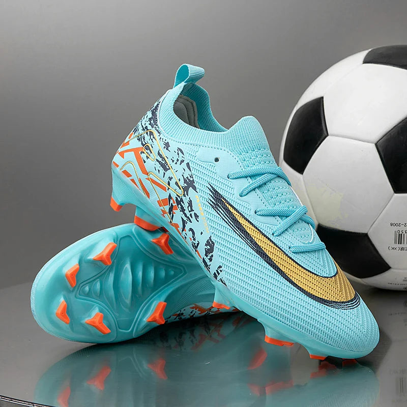 2025 Football Shoes Tiempo Legend 10 Elite FG Wear Resistant Shock Absorption Comfortable Anti-slip Round Head Long Spike