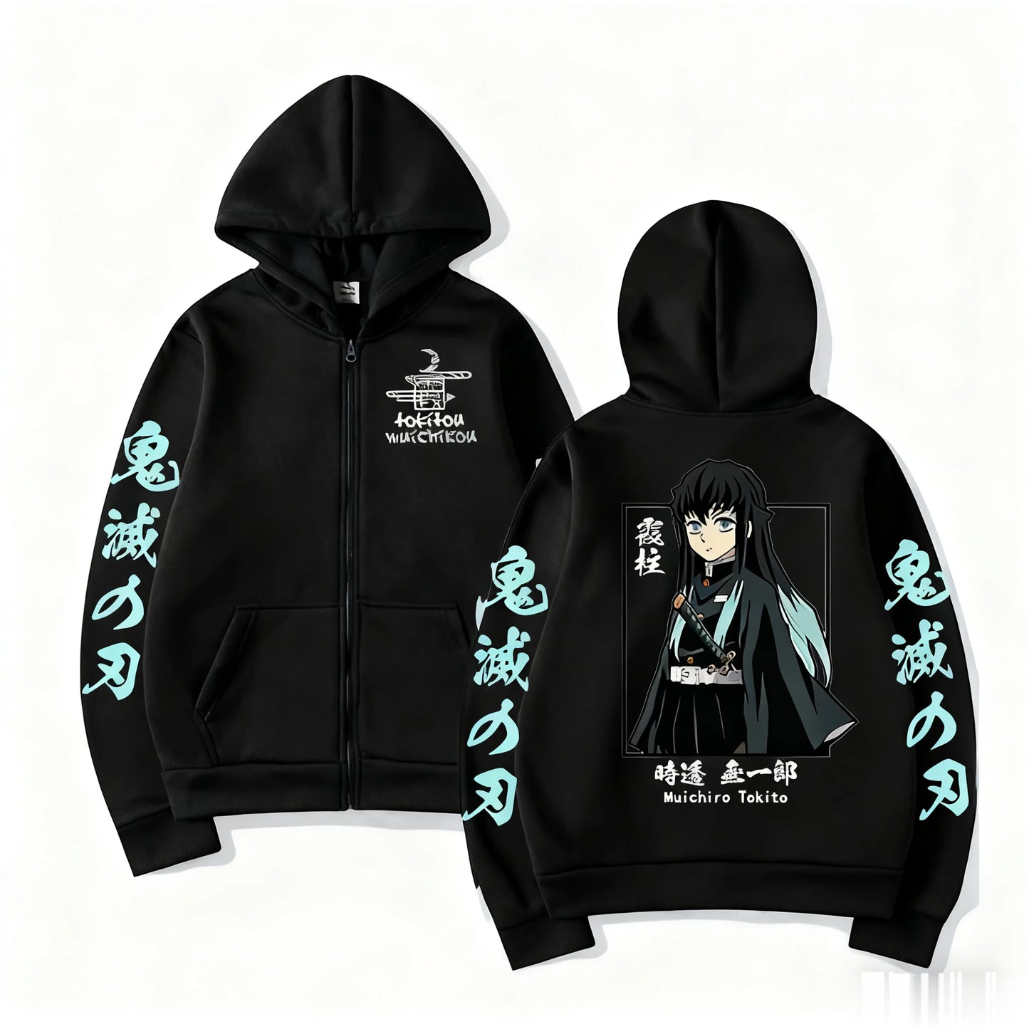 Anime Jacket Zip Up Casual Tops Streetwear 2026 Autumn Winter Long Sleeve Pullover Men Women