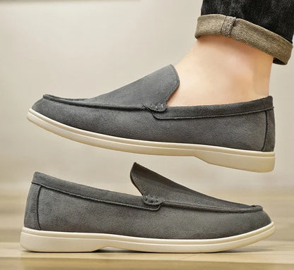 New autumn British style men's bean shoes fashionable youth low top casual single shoes Le Fu shoes