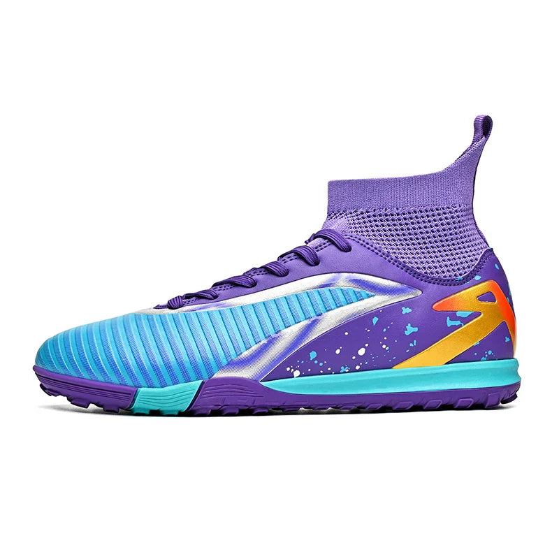 New Men Football Boots Sports Shoes Futsal High Ankle Soccer Shoes High-quality Indoor Non-Slip Outdoor Ultralight Non-Slip