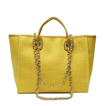 Fashion Make Up Designer Big Women's 2025 New Korean Fashion Casual Large Capacity Shoulder Crossbody Chain Tote Bag