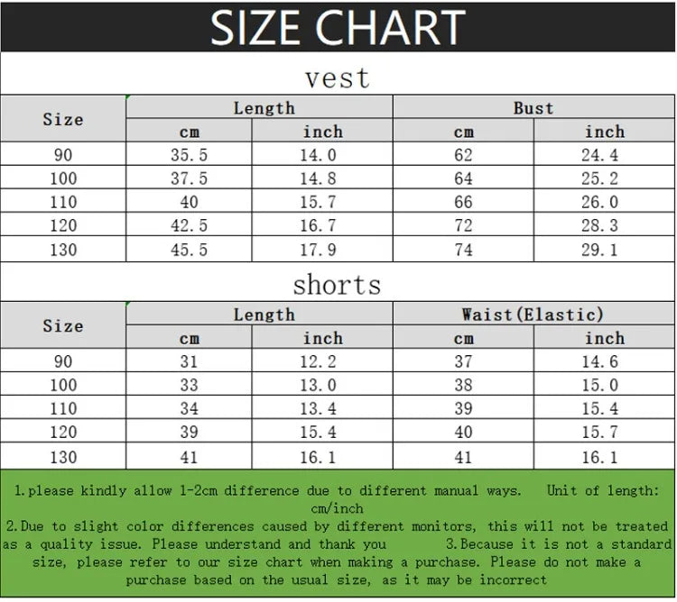 Summer Cute Cartoon Printed Boys Casual Outfits Kids Fashion Plaid Shorts Sets Children Sleeveless Top and Bottom Two Piece Sets