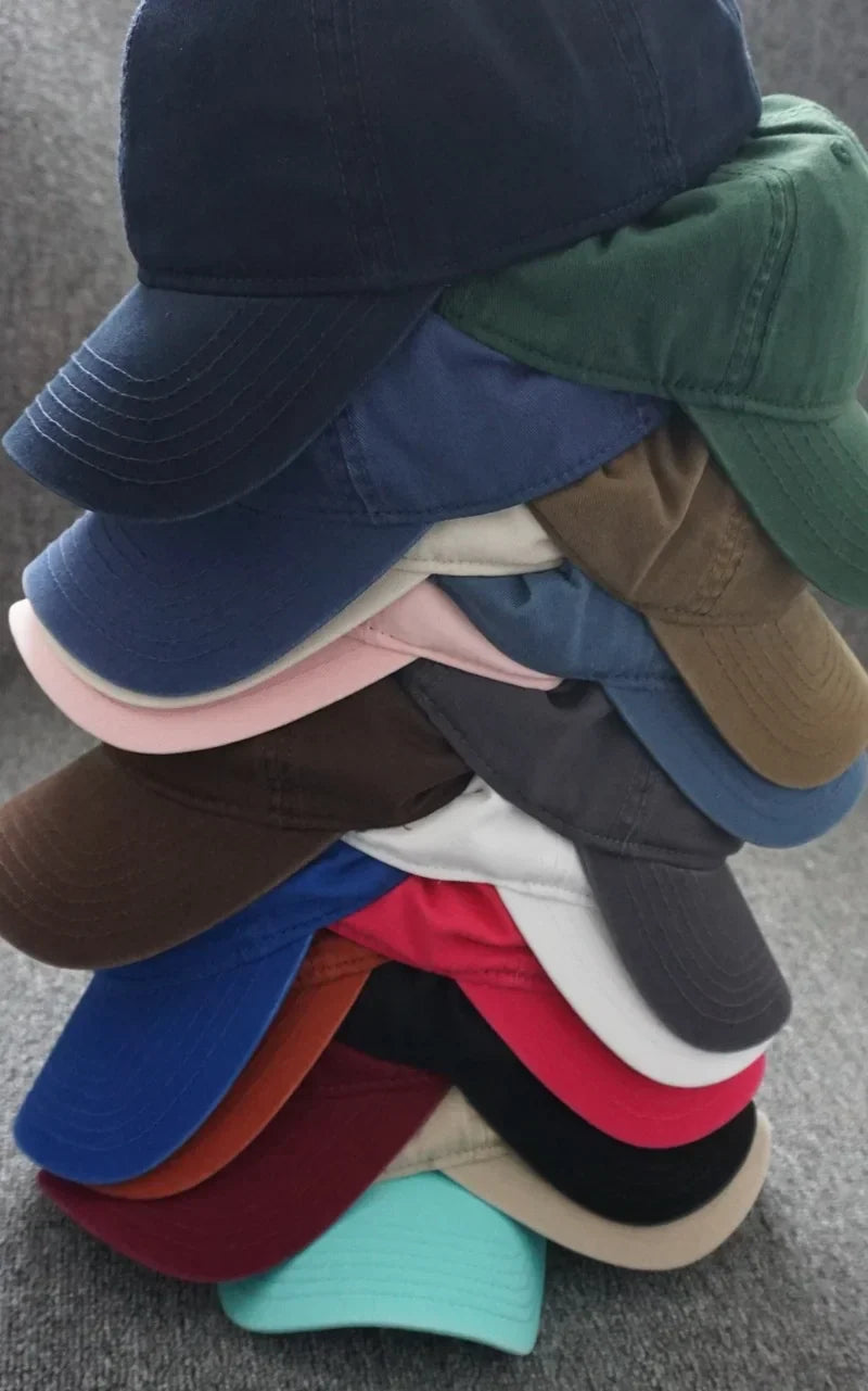 Oversize 100% Cotton Baseball Cap Large Snapback Hat for Big Heads Men Women Blank Sun Cap Adjustable Plain Dad Golf Cap