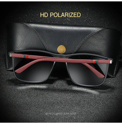Luxury Square Vintage Polarized Sunglasses For Men Women Fashion Travel Driving  Sun Glasses Male TR90 Eyewear UV400
