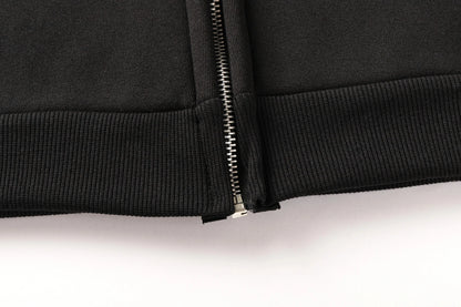 Men's Double Hat Mask Zipper Design Winter Windproof Hoodie Sports Jacket Outdoor Activities Hiking Travel Running Sweatshirt ﻿
