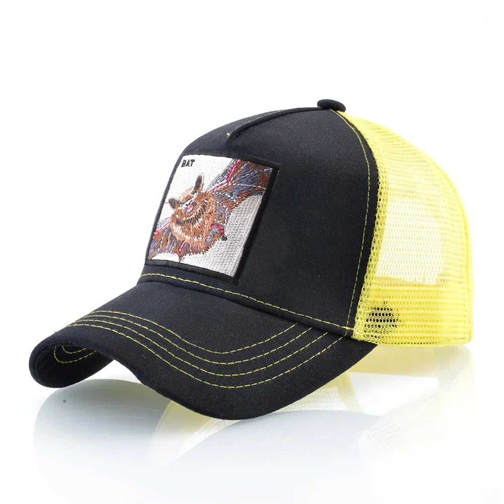 Streetwear Trucker Caps With Scorpion Patch Men's Snapback Hip Hop Baseball Cap For Women Four Seasons Fashion Casquette Hats