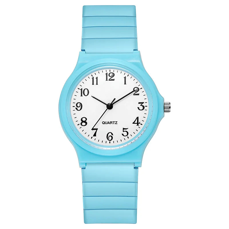 Simple Fashion Quartz Watch for Women Students Wrist Watches Silicone Strap Watch Wholesale Reloj Mujer Elegante Reloj De Mujer