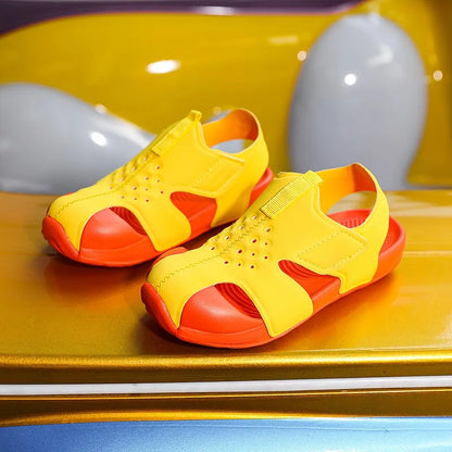 Summer Children's Beach Sandals Non-slip Soles Soft Comfortable Fashion Sports  Casual Boys Girls Baby Shoes Kids Flats Sandals