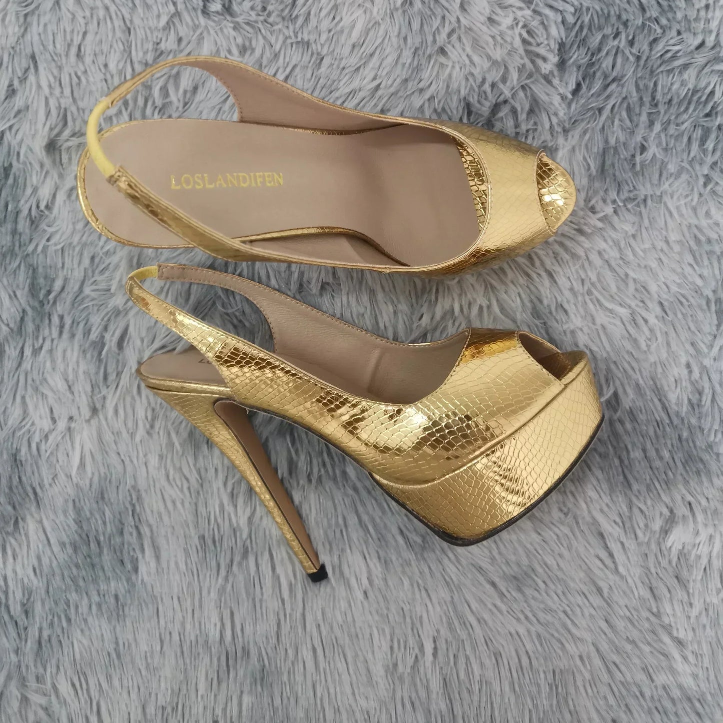 Women Sandals Sexy Pumps 14CM Platform Stripper High Heels Open Toe Stilettos Gladiator Party Dress Wedding Shoes Large Size 44