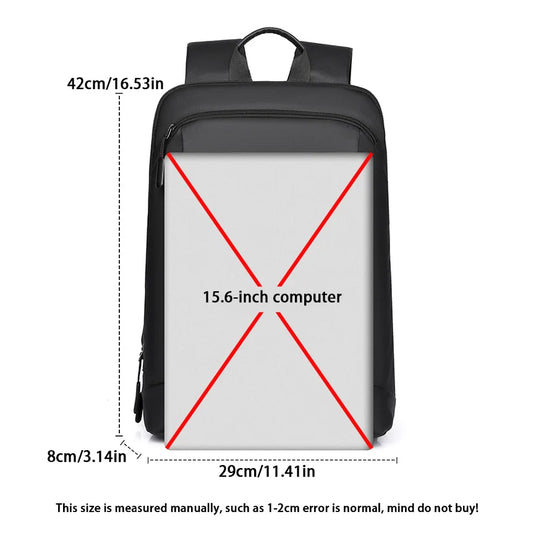 Men's Waterproof Backpack Ultra-Lightweight Men's Backpack Stylish Men's Backpack 15.6-inch Laptop Backpack