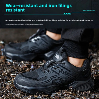 Labor Protection Shoes Are Lightweight Odor Resistant Breathable Smash Resistant Puncture Resistant Wear-resistant Safe for Work