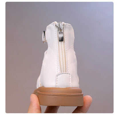 2024 Summer Kids Sandals for Girls New Fashion Children Thick Bottom High-top Roman Sandals Simple Toddlers Causal Beach Shoes