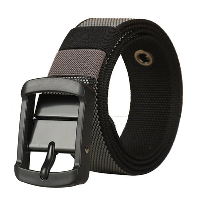 New canvas waist belt men's needle buckle leather belt nylon woven workwear casual tactical young teenagers students