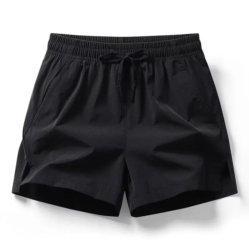 1pcs Summer Men Ice Silk Shorts Quick Drying Running Gym Pants Homme Surf Ventilate Drawstring Casual Outdoor Sport Couple Short