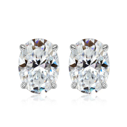 1ct-4ct Real Moissanite Earrings S925 Sterling Silver Earrings For Women Wedding Engagement Party Jewelry