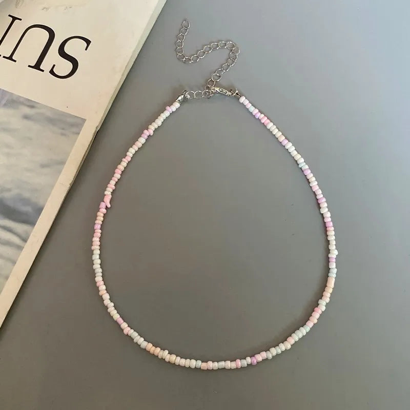 Choker Chain Fashion  Charm Collar Colorful Handmade Colar Collar Necklace Jewelry Femme