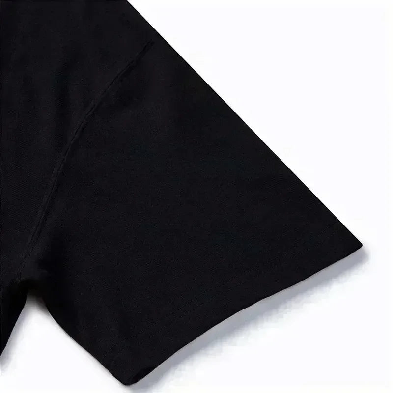 A Men's Princess Safety Pattern T-shirt Suitable for Both Men and Women, Summer Printed 100% Pure Cotton Loose Casual T-shirt