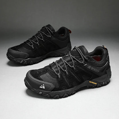 Men's Hiking Shoes Suede Leather Outdoor Shoes Wear-resistant Men Trekking Walking Hunting Tactical Sneakers