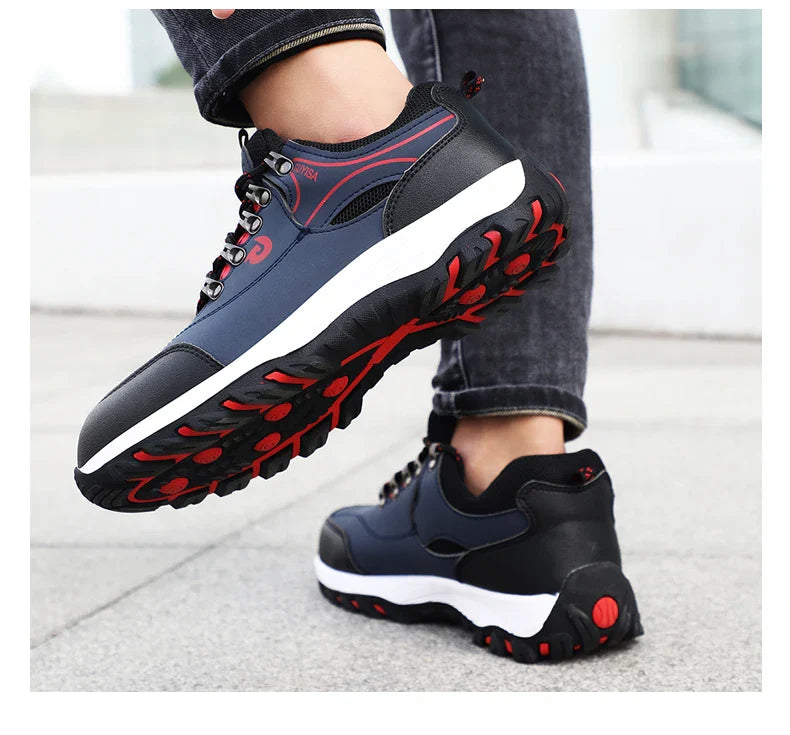 Men's work shoes hiking series for all four seasons with low top
