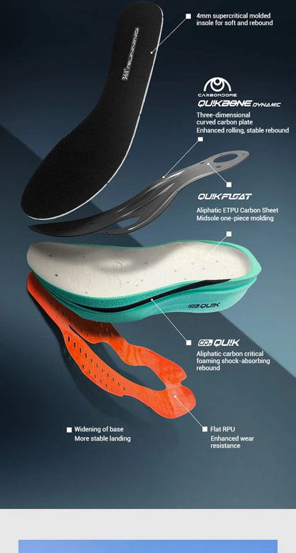 Degrees Flame 4.0 MIX Men Running Shoes Carbon Plate Racing Marathon Stable Rebound Wear-resistant Male Sneakers 672512204