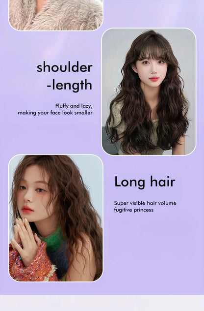 Ladies deep V big hair curling rod, 32mm long-lasting styling roller, fast heating, suitable for width and depth waves, holiday