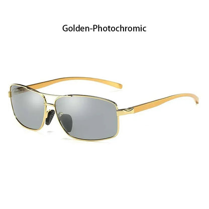 Fashion Photochromic Polarized Sunglasses Men Women Vintage Square Sun Glasses Man Brand Designer Driving Fishing UV400 Eyewear