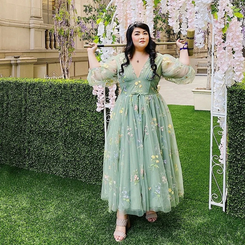 Wedding Dress A-line Floor-length Zipper Up Short Sleeves Prom Dresses Elegant Applique Formal Boning Dresses For Special Events