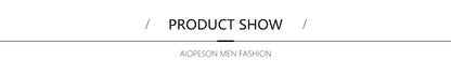 AIOPESON 2023 New Men's Deer Embroidery Polo Shirts Solid Color Long Sleeve Social Business Male