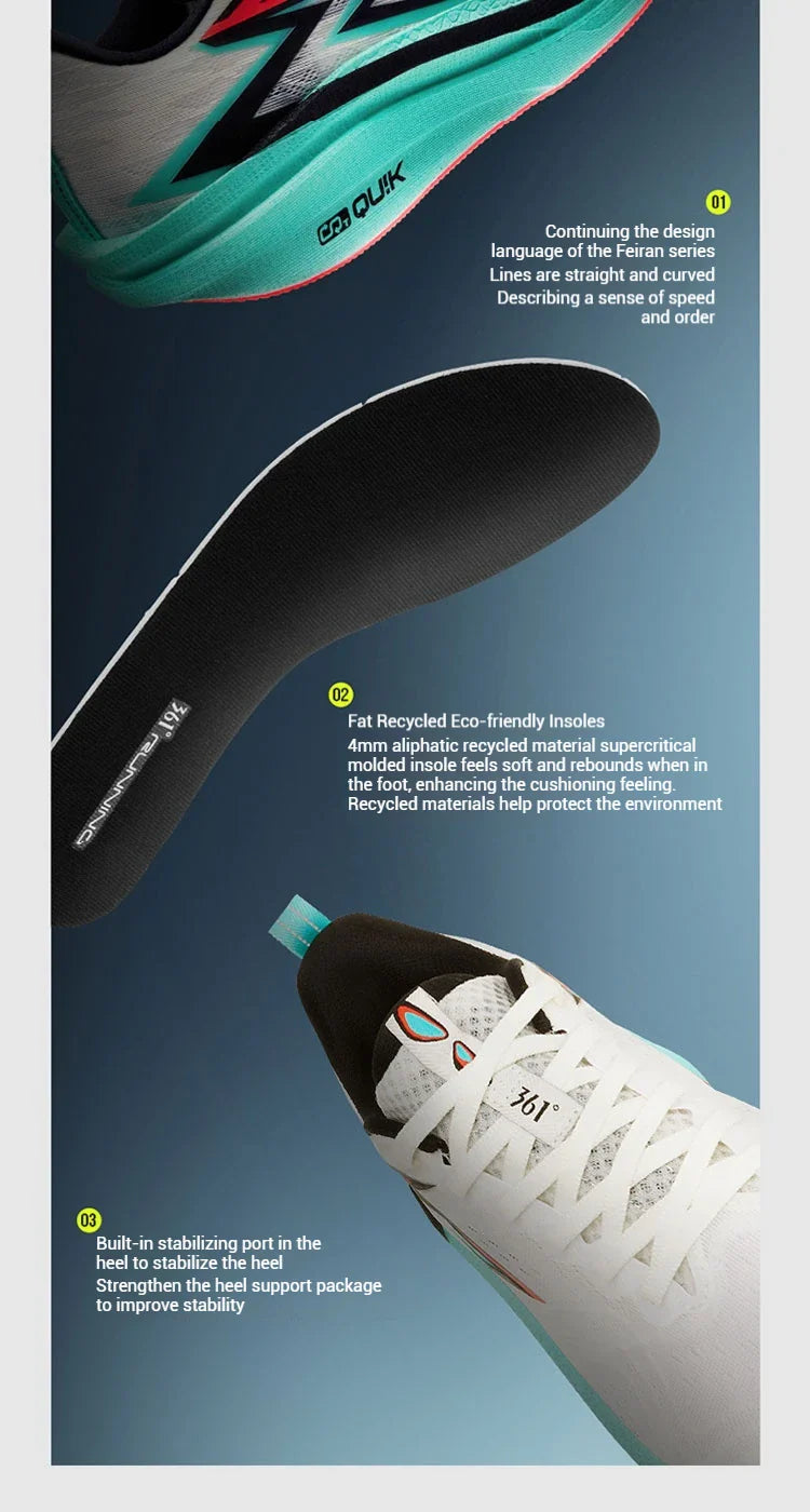 Degrees Flame 4.0 MIX Men Running Shoes Carbon Plate Racing Marathon Stable Rebound Wear-resistant Male Sneakers 672512204
