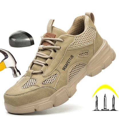 Men Steel Toe Shoes Sport Style New Unisex Safety Shoes Men Work Sneakers Indestructible Safety Boots Women Shoes