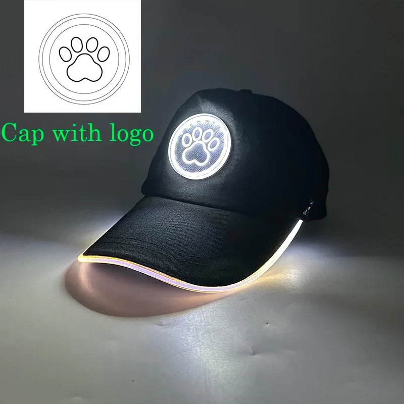 Baseball Caps Night Glow Light Cap Boys Girls Fashion Headwear Costumes Accessory Caps Hats