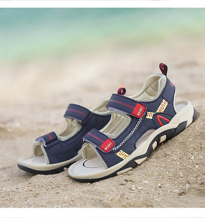 Kids Sport Sandals for Boys Breathable Outdoor Soft Sole Beach Shoes Summer Children's Casual Walking Sandals Anti-Slip