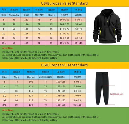2025 Men's sports brand sweatshirt and hoodie 2-piece set, wool men's hip-hop sweatshirt, men's hoodie, casual sportswear set