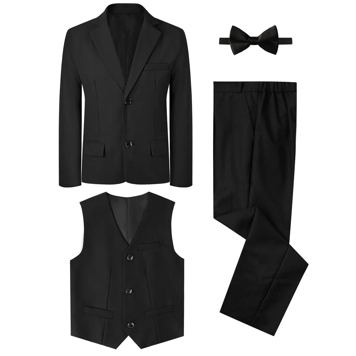 Suits for Boys Kids Wedding Easter Church Tuxedo Teenager School Performance Piano Outfit Set Children Birthday Formal Clothes