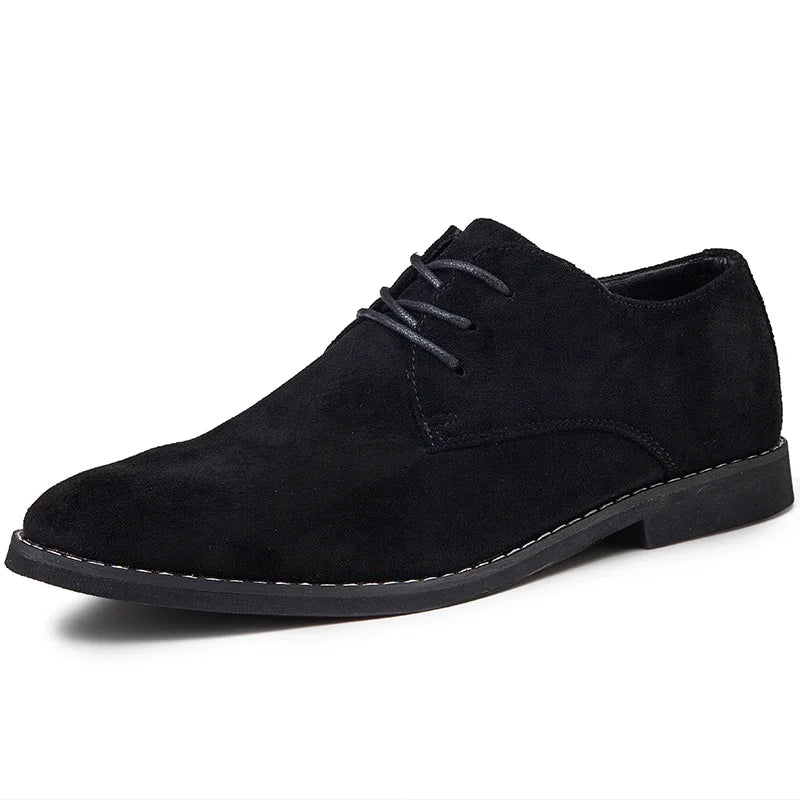Sapatos Masculinos Derby de Luxo, Sapatos de Couro de Camurça de Alta Qualidade para Homens, Sapatos Casuais de Negócios, Sapatos de Amarrar Masculinos para Festas e Casamentos, Tamanho Grande