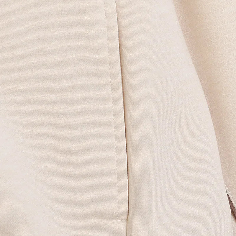 Embroidery Zip Up Sweatshirt Women Casual Stand Collar Bomber Jacket Patchwork Contrast Color Jumper Outwear Top