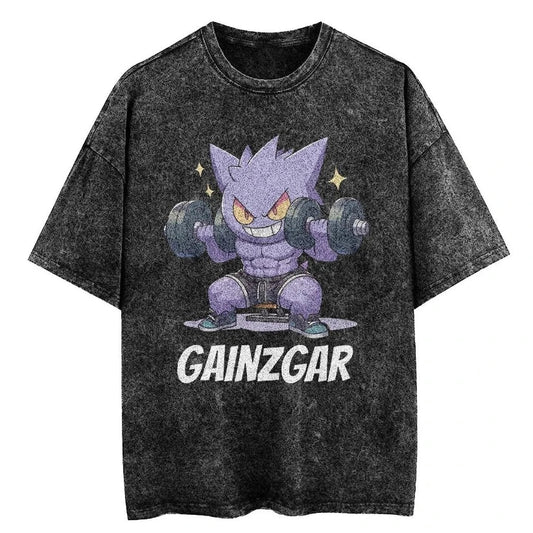 Oversized Vintage Washed Graphic T-Shirt Man Women Y2k Harajuku Gym Tee Short Sleeve Tee Casual Top Summer 2026 Unisex
