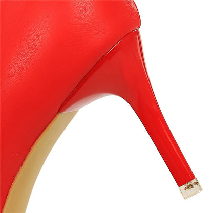 Women 7.5cm 10cm High Heels Korean Pumps Scarpins Cute Bow Middle Low Heels Lady Fetish Sweet Wedding Bridal Yellow Blue Shoes