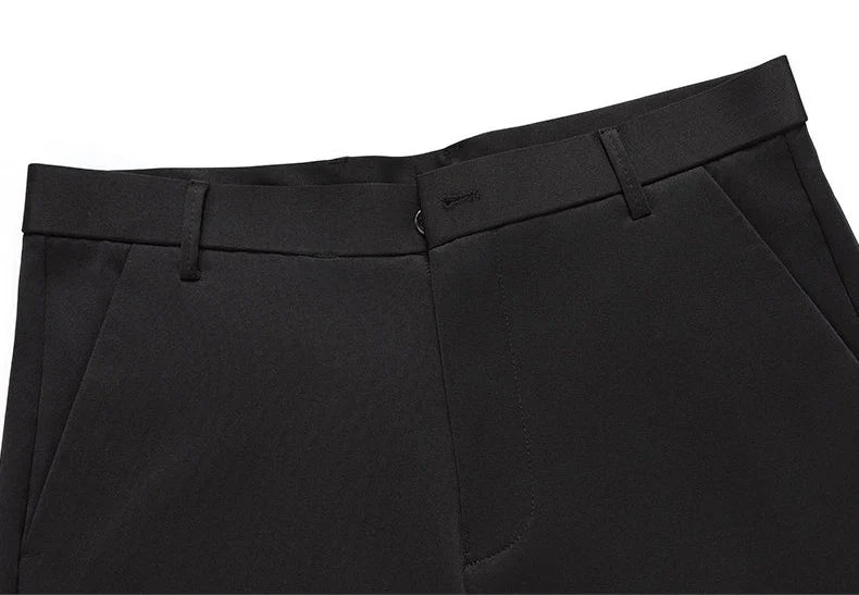 1-Pack Men's Loose Straight-Leg Stretch Formal Pants Professional Non-Iron Comfortable Business Slacks Wrinkle-Resistant