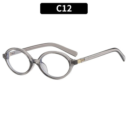 New Oval sunglasses For women Fashion Brand Black Small Frame Sun Glasses Female Retro Clear Lenses Eyewear Lady Trendy UV400