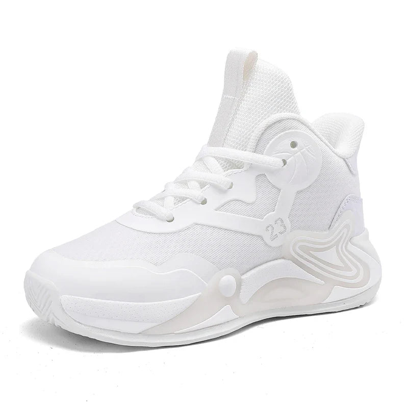 Children Basketball Shoes Breathable Mesh Boys Fashion Sneakers Girls School Sport Shoes Kids Casual Trainers Outdoor Athletic