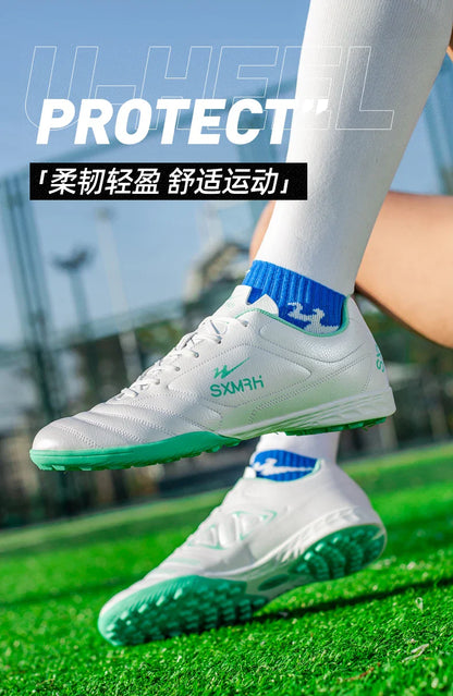 Double Star Men's Genuine TF Turf Soccer Shoes, for Primary School Students, Teenagers, Adults & Kids, Professional Training and