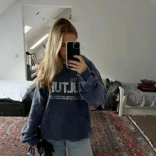 New Sweatshirt Y2K Letter Print Hoodie Jacke For Men's Women's Styles Multiple Styles Comfortable Fashion Street Casual Pullover