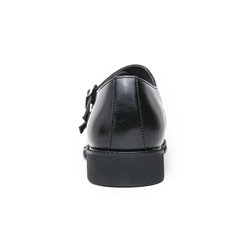 Classic Retro Dress Men's Leather Shoes – Brown/Black, Sizes 40–48, Adult Formal Footwear