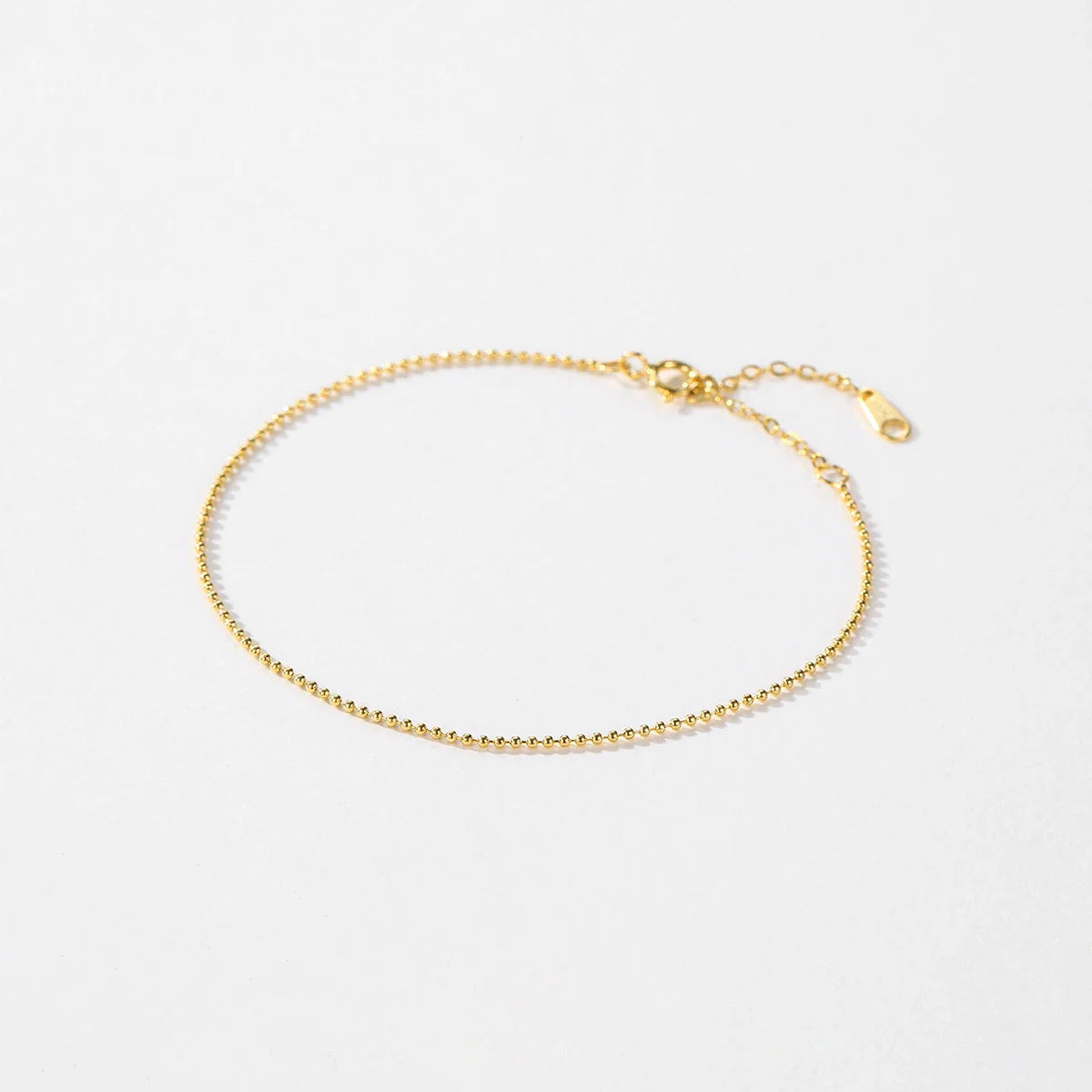 925 Sterling Silver Simple Tiny Thin Beads Stackable Adjustable Bracelets Valentine's Day Gift For Women Fine Jewelry