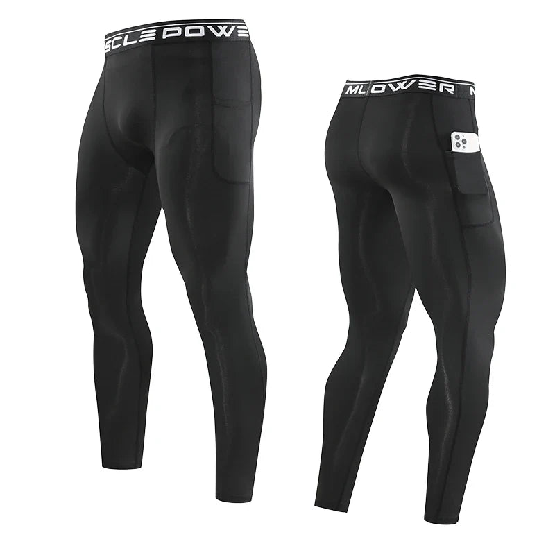 Gym Mens Fitness Running Sport Pants Athletics Tight Leggings Joggings Skinny Yoga Compression Trousers Sweatpants Dry Fit