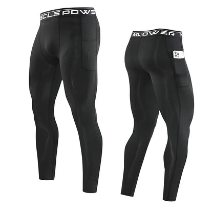 Gym Mens Fitness Running Sport Pants Athletics Tight Leggings Joggings Skinny Yoga Compression Trousers Sweatpants Dry Fit