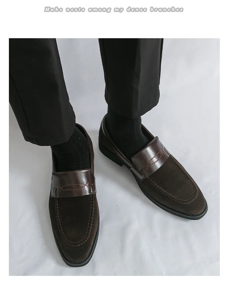 Men's Dress Shoes Classic Slip On Casual Business Loafers For Men High Quality Party Social Leather Shoes Man Formal Loafers