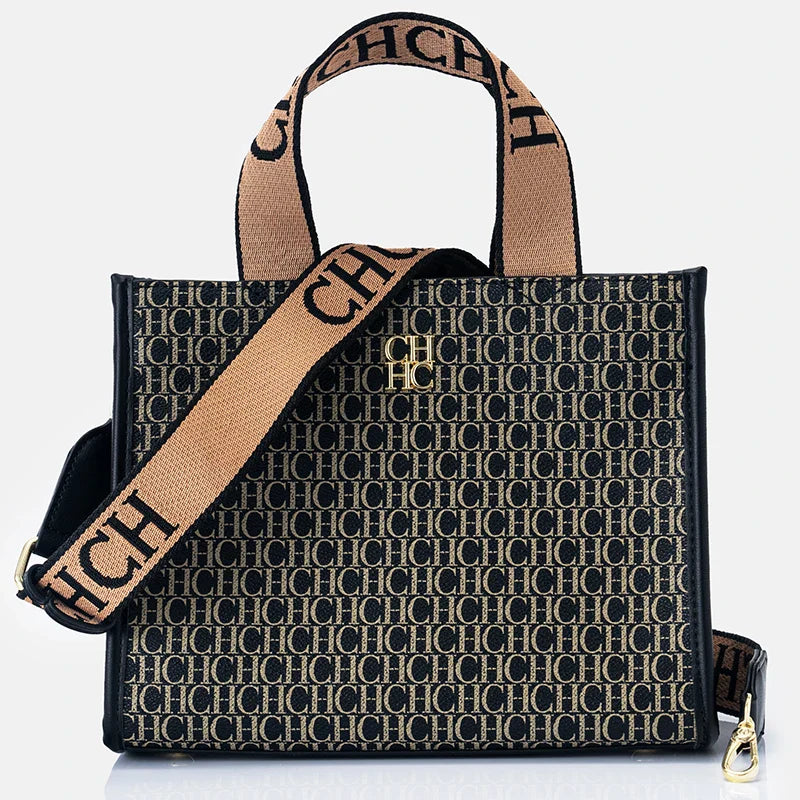 Fashion Monogram Print High Quality Metal Logo Casual Light Luxury Brand Designer 2025 New Women's Handbag