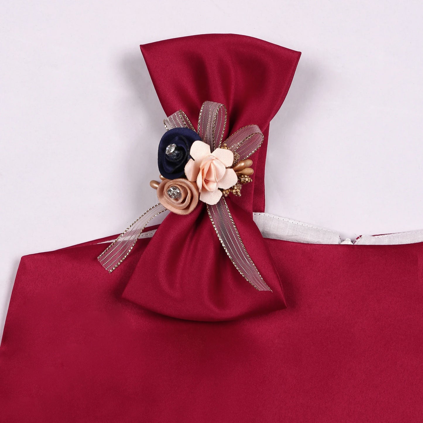 Off-the-Shoulder Dress European and American Princess Dress Girls' Printed Formal Dress Children's Hostess Dress